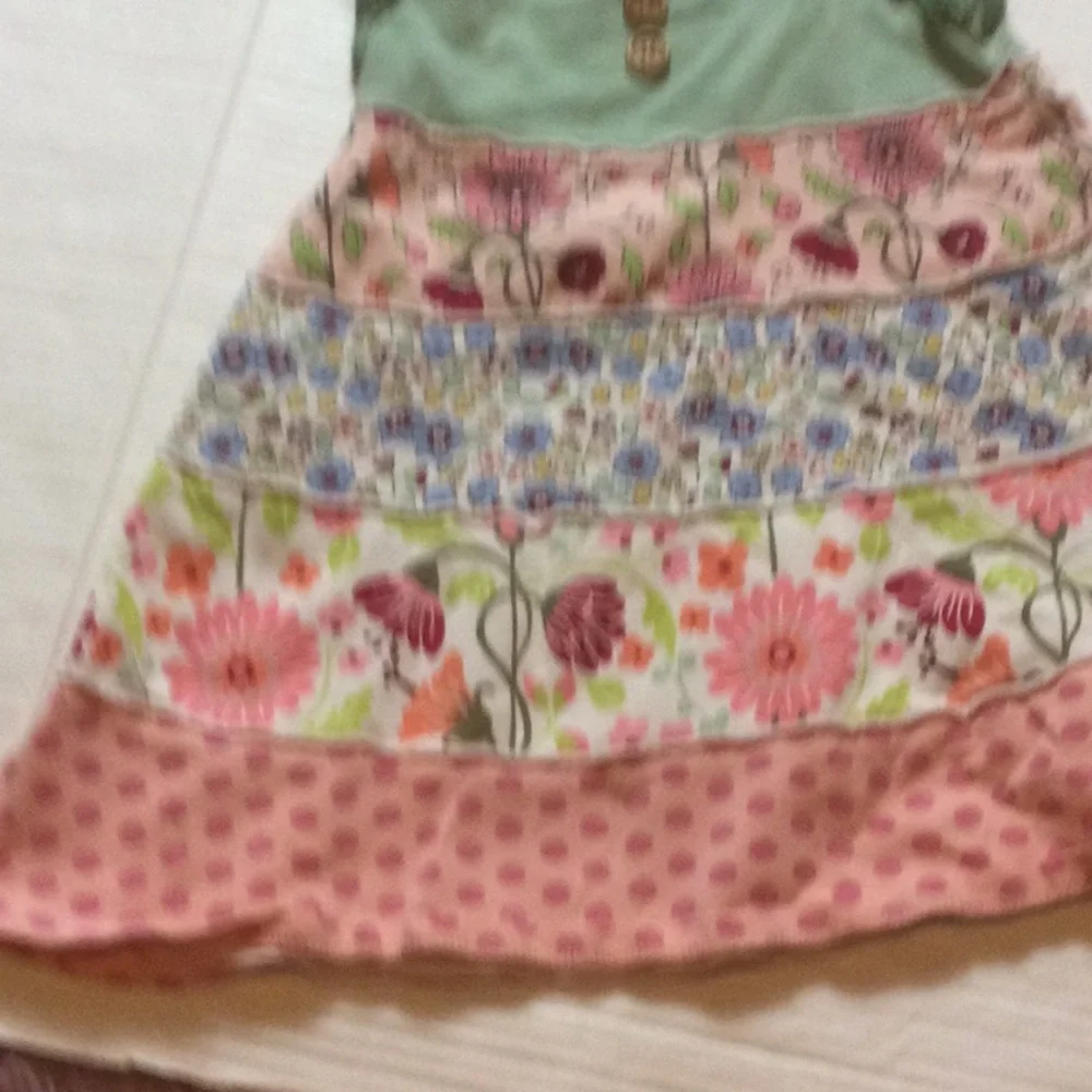 Matilda Jane Mint and Pink Floral Tiered Dress
